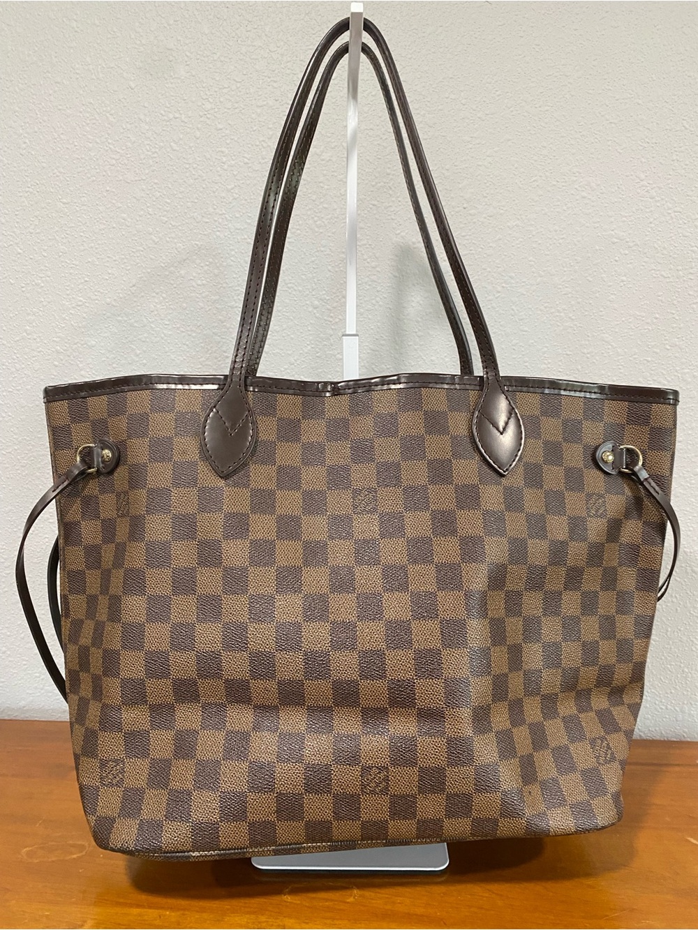Classic Brown Check Tote Bag MM size
